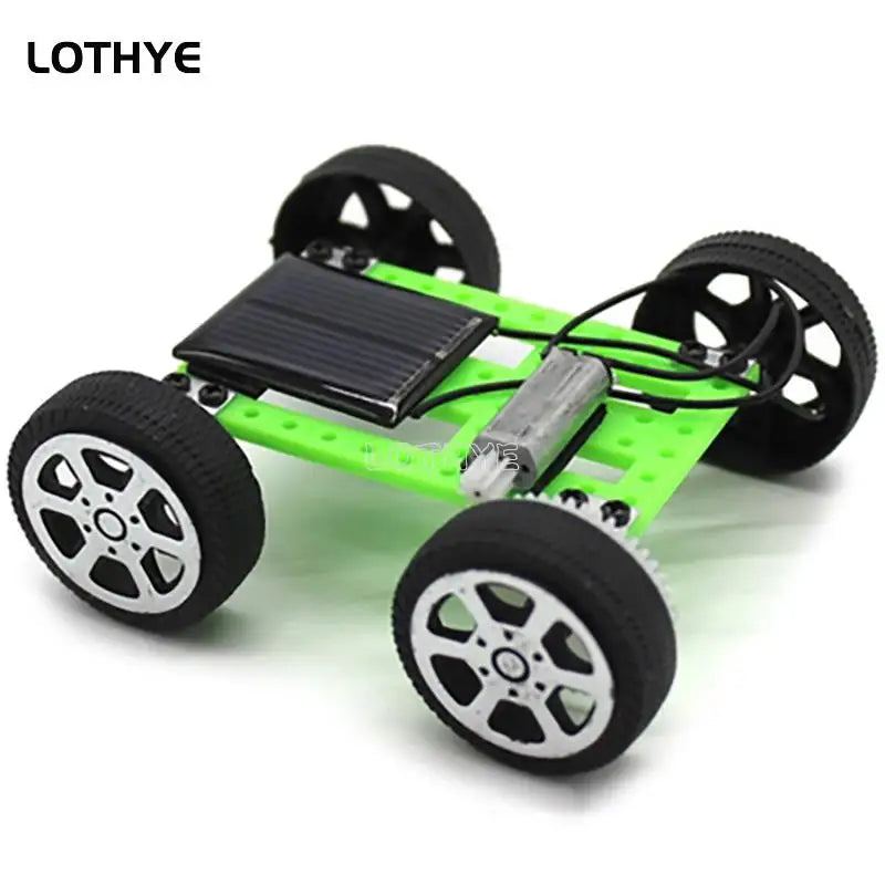 DIY Solar Car Mini Powered Car Kit Children's Gadgets Hobby Fun Children's Robot Car Assemble Kit Gift