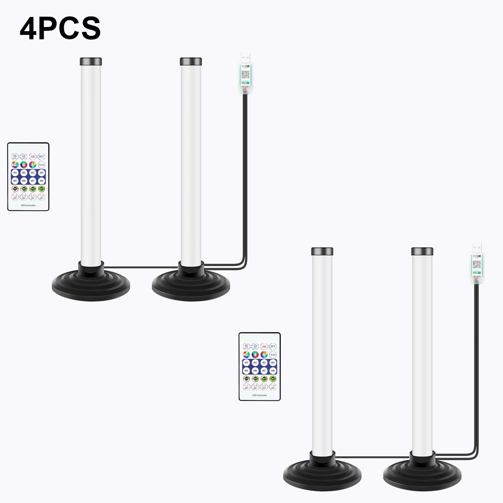 5V USB Powered RGBIC LED Light 16 Color Smart WS2812B Bluetooth APP Music Sync TV Backlights Music Rhythm RGB Bar Home Lighting