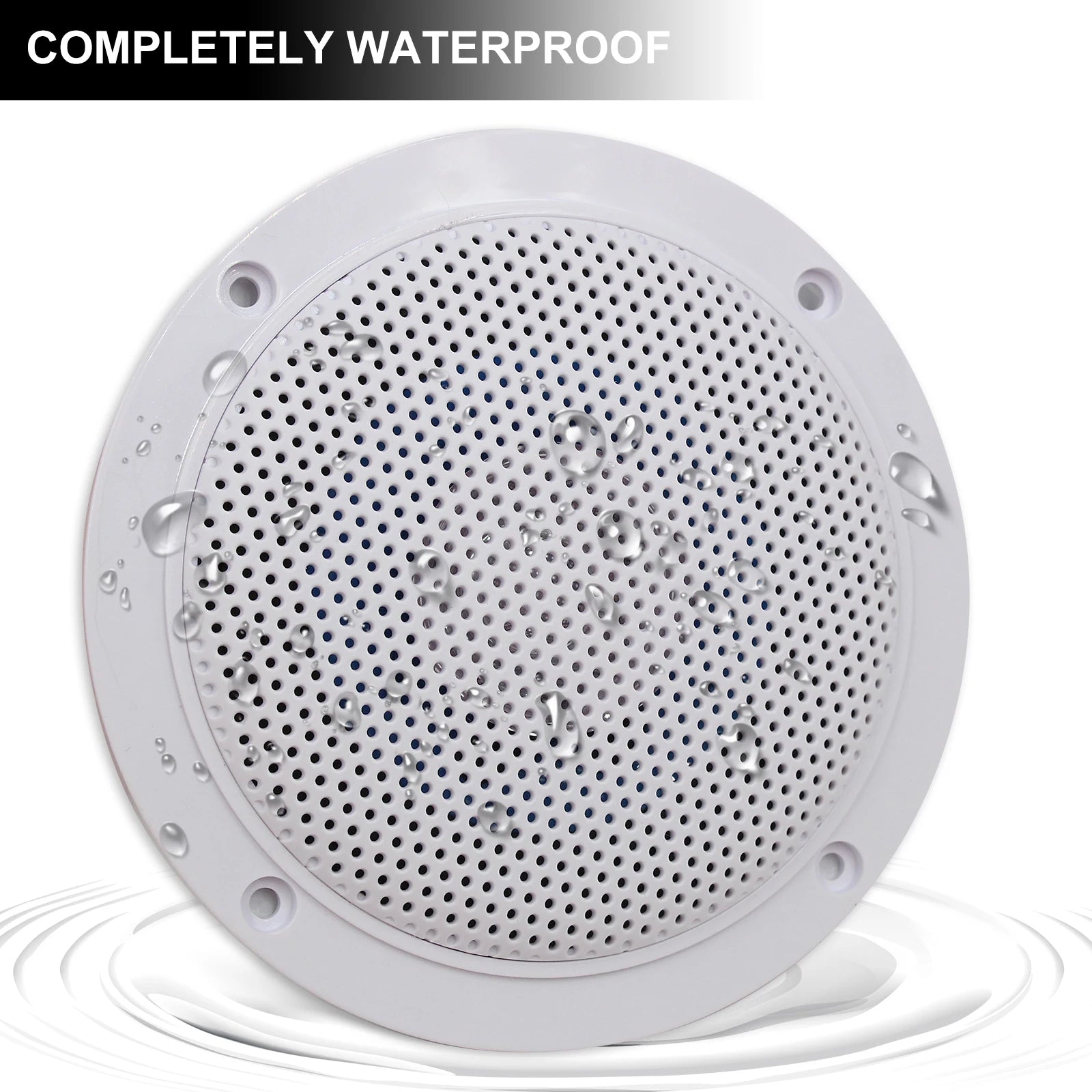 STUDIOFINIX 2PCS 4" Waterproof Ceiling Bluetooth Speakers - 160W Marine Speaker Kit for Bathroom Kitchen Home Outdoor Camper