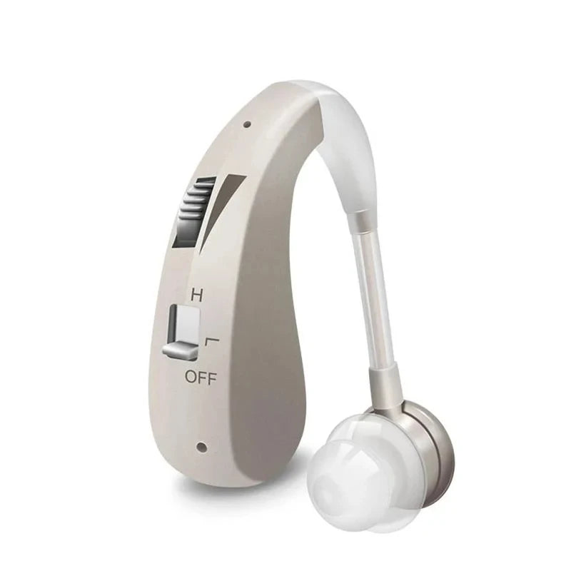 New Compact Lightweight Single Rechargeable Headphones Noise Cancelling Feature Ear-hook Earbuds Suitable For The Elderly
