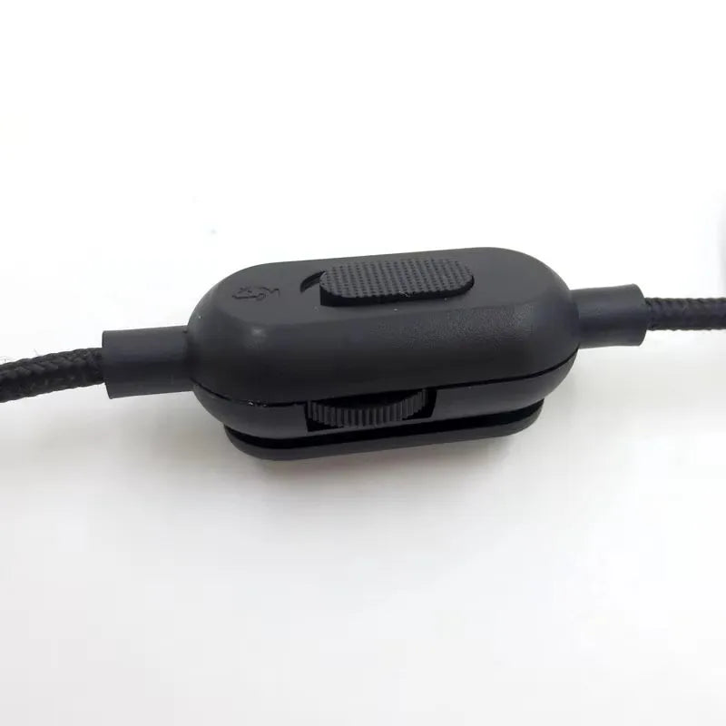 Gaming Headset Cable Woven Earphone Cord with Volume Control and Mute Switch for Logitech G Pro G Pro X G433 G233 new