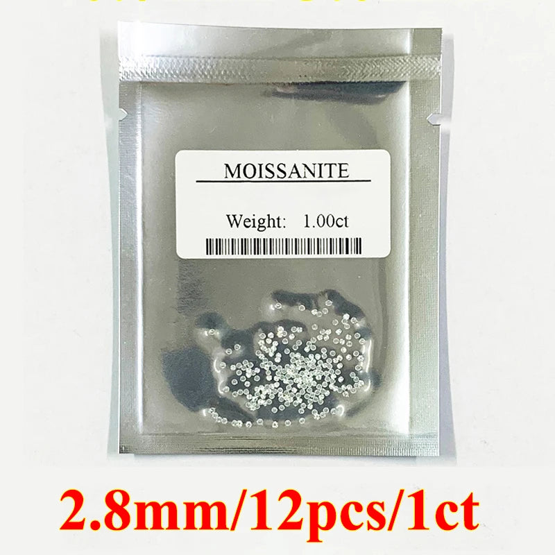 DJMAX Factory Direct Sales Moissanite Loose Stone D Color Moissanita Gemstone Lab Grown Diamond Certified Black Moissanite Stone