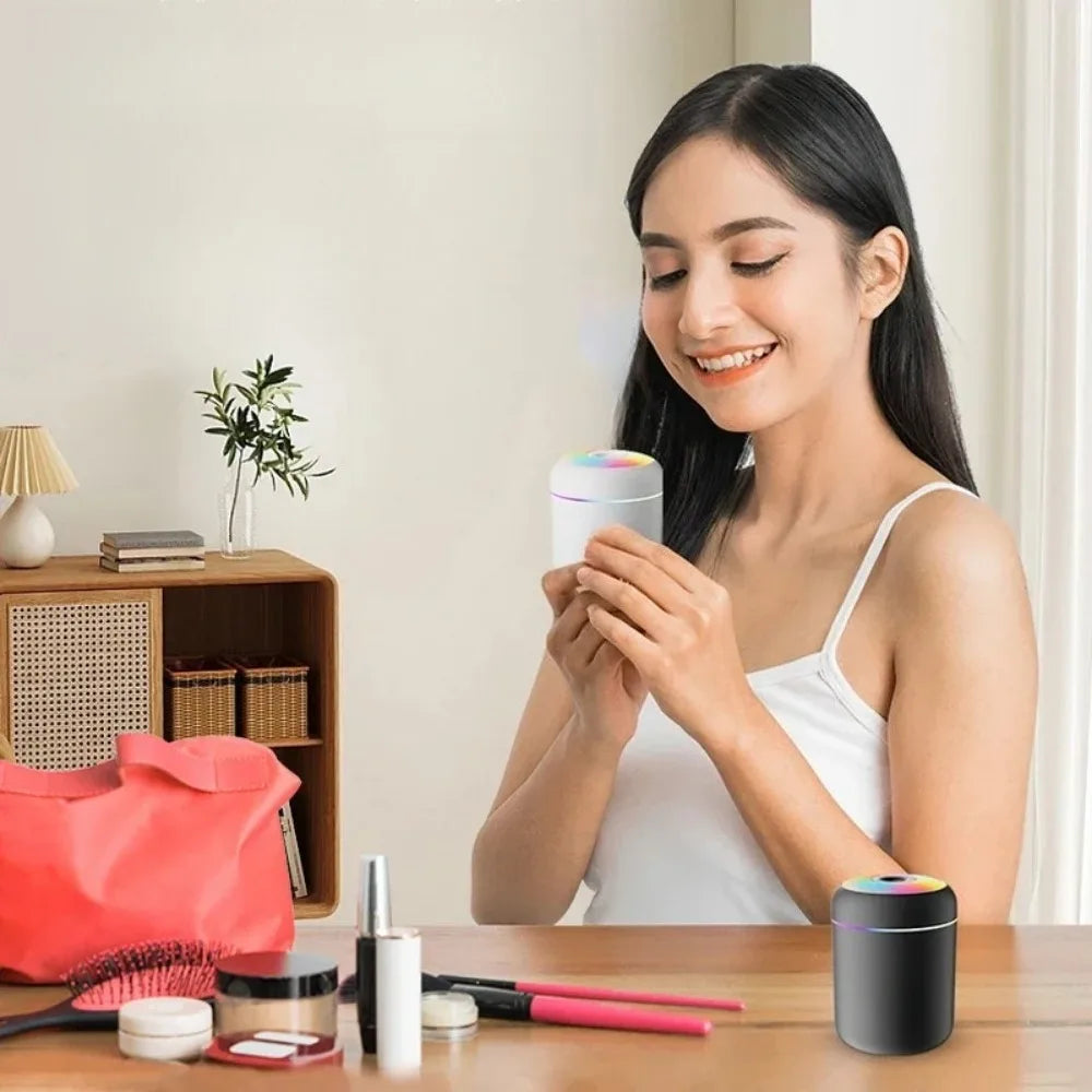 180 milliliters mini air humidifier - USB aromatherapy diffuser - plant essential oil purifier - water mist generator