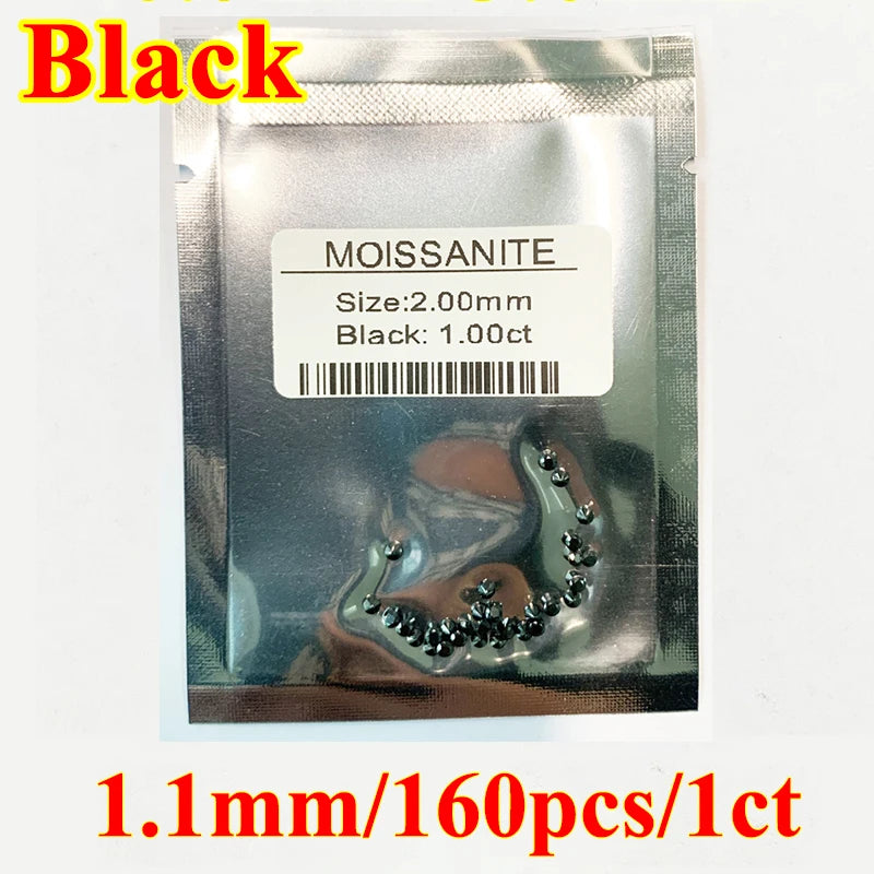 DJMAX Factory Direct Sales Moissanite Loose Stone D Color Moissanita Gemstone Lab Grown Diamond Certified Black Moissanite Stone