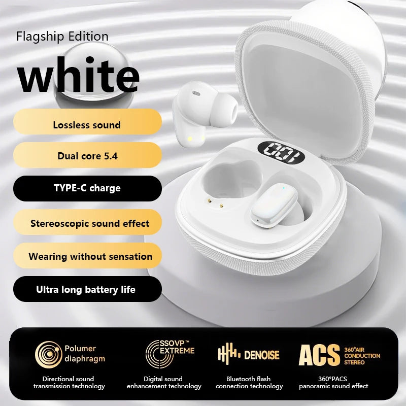 LX5100 Wireless Bluetooth Headphones TWS Waterproof Earbuds Earphones Digital Display Headset Charging Case with Mic HD Call