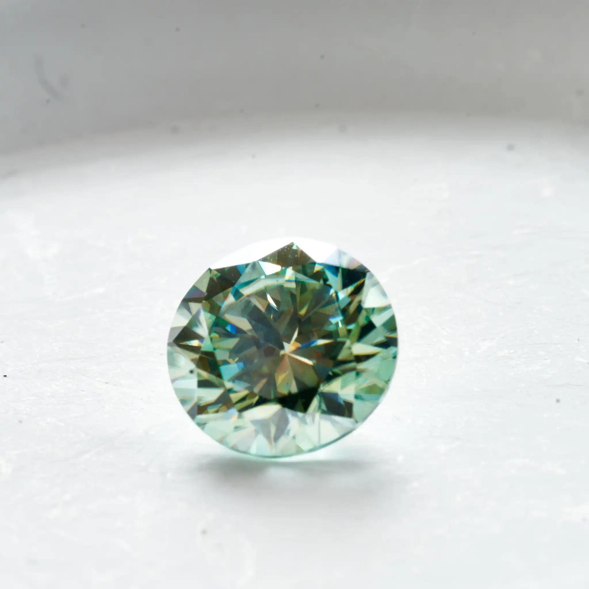 0.1-5CT bluegreen Color moissanite VVS1 3EX Cut Light Blue Green color Moissanite Loose Stone Certified GRA  DIY  silver Jewelry