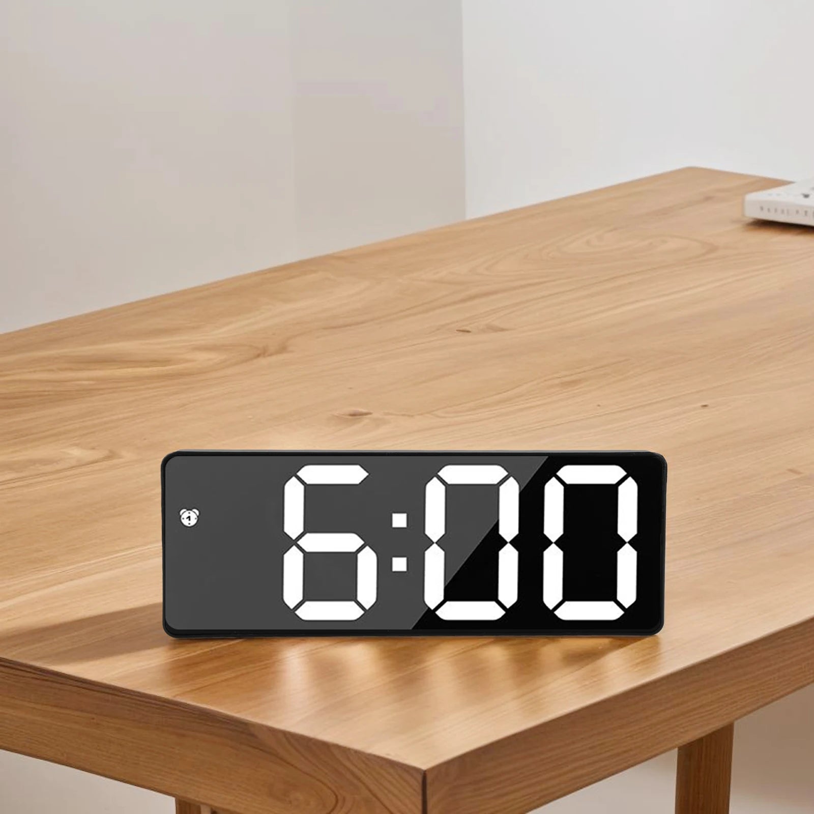 Electronic Clock with Bright Large Display and Voice Control Designed for Time Alarm Calendar and Temperature Monitoring