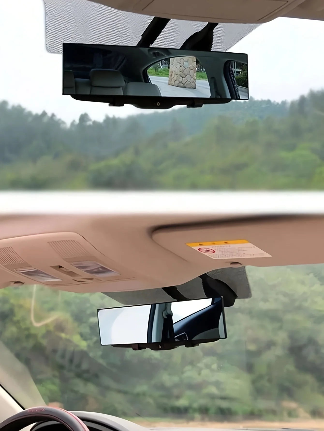 1PC Large field of view anti glare and dazzling wide-angle reflective mirror, auxiliary reversing lens, car rearview mirror