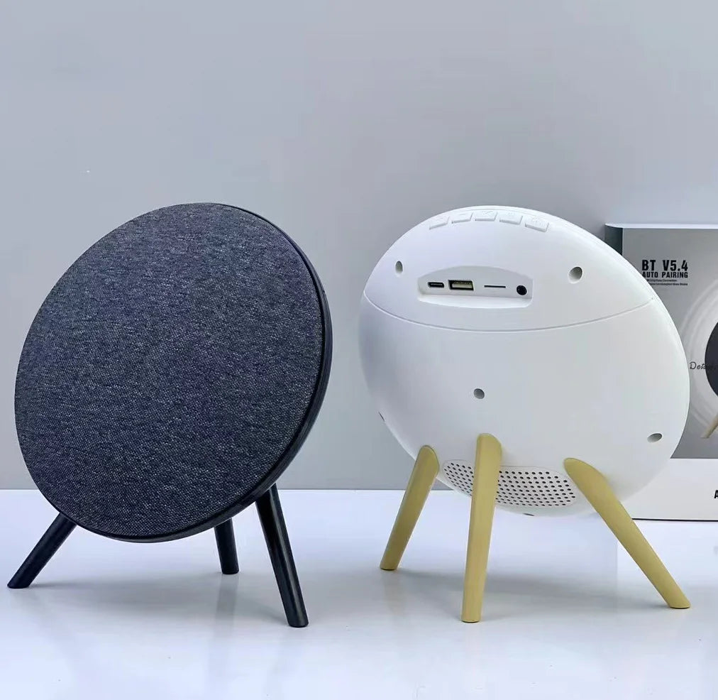 Mini Bluetooth Speaker UFO Design BT 5.4 HIFI Stereo Wireless Boombox Home Theater Sound System Support TWS TF USB AUX FM Play