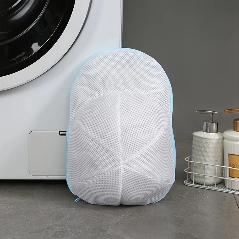 Washing Machine Hat Washing Protector Hat Cleaning Machine Washable Laundry Bag Anti-Deformation Secure Hat Storage Solution