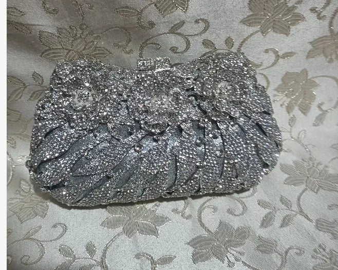 XIYUAN Women's Diamond Handbags Rhinestones Evening Bags Bridal Stones Clutch Purse Lady Clutches Bags Party Wedding Evening Bag