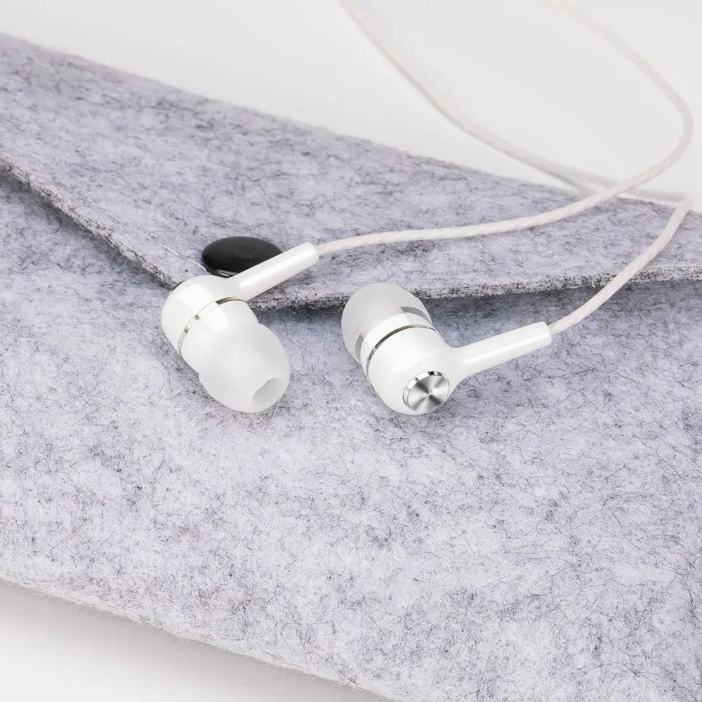 3.5mm Wired Headphones In Ear Headset Wired Earphones with Mic Bass HiFi Stereo Earbuds Sports In-line Control For Phones