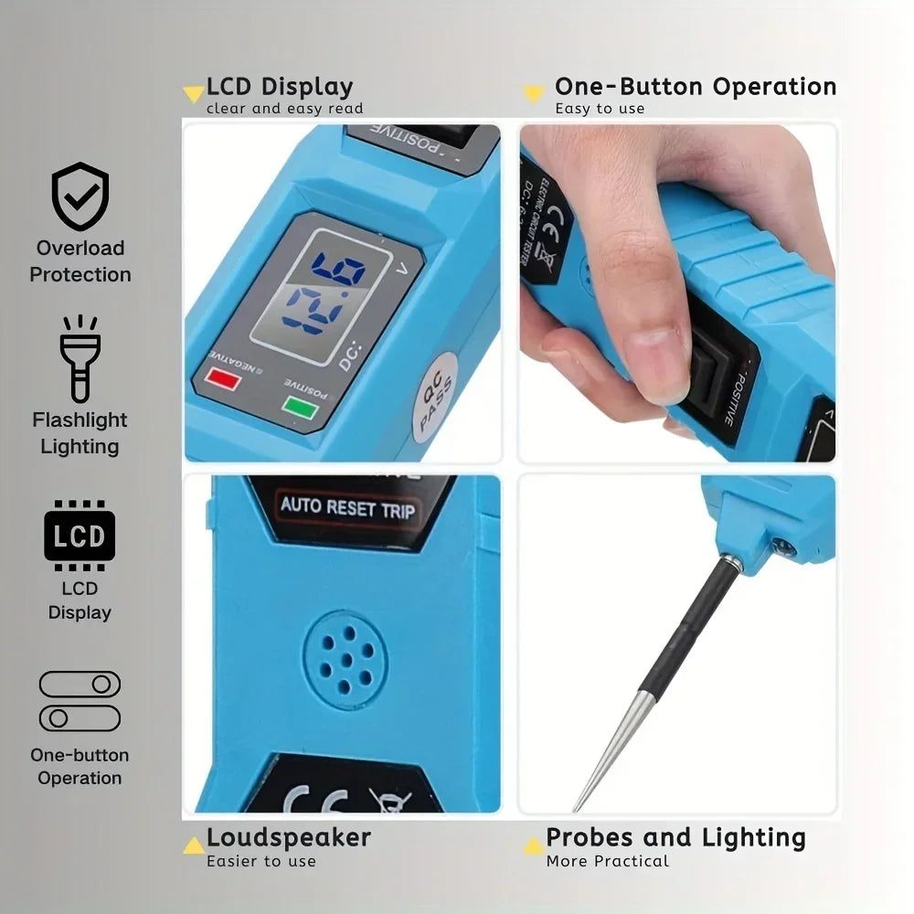 Smart Car Circuit Tester 823, with Led Voltage Display - USB Powered, Compatible with 3.5-36V Dc Vehicles