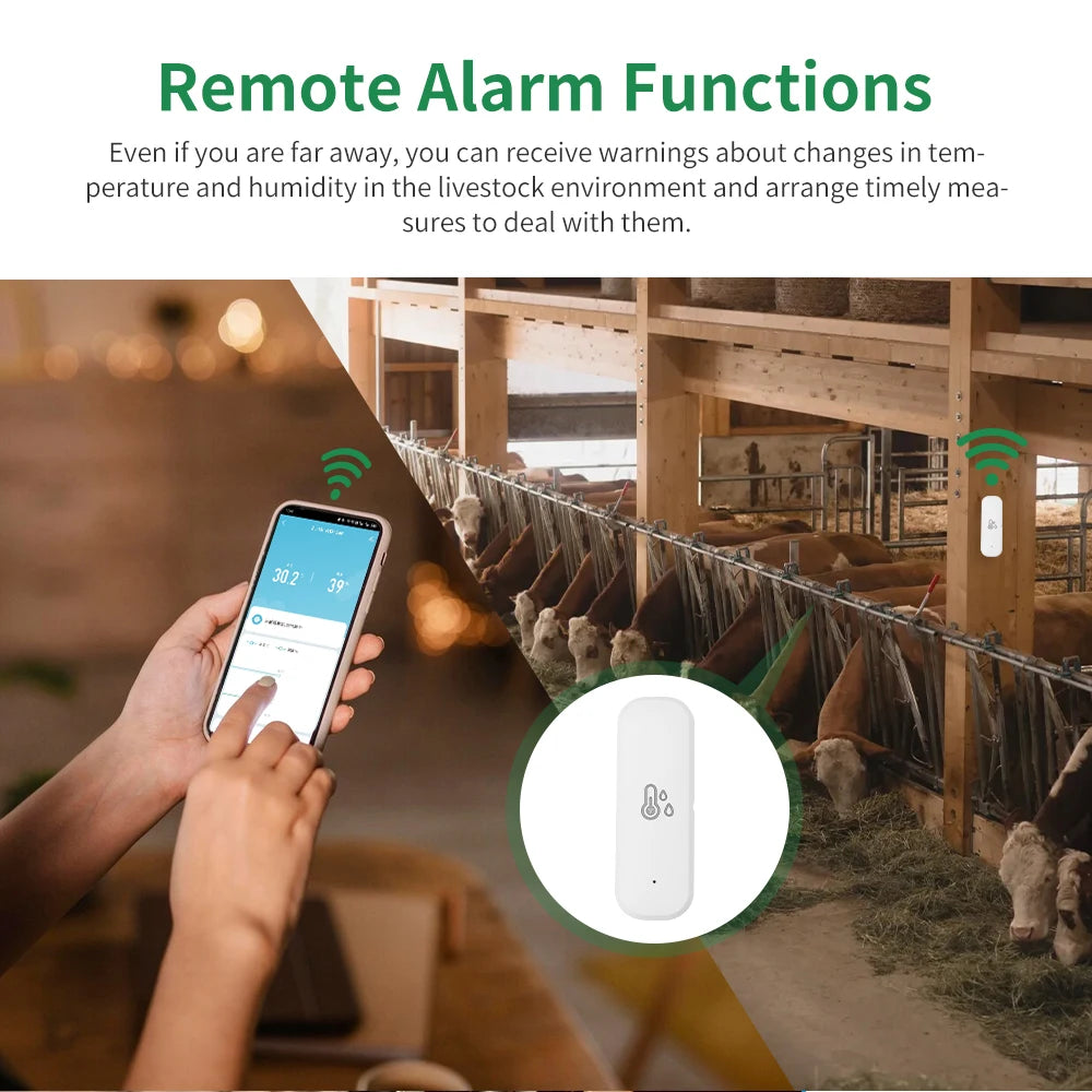 WiFi Hygrometer Tuya Smart Devices Temperature Sensor Smart Life Products Temperature And Humidity Monitoring Smart Home System