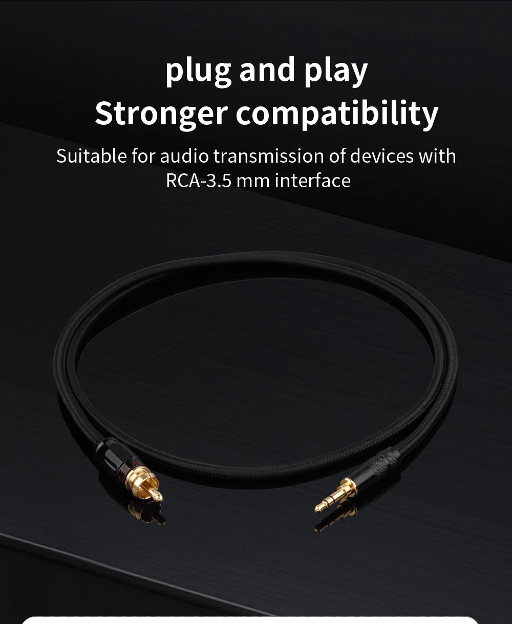 HIFI 3.5mm To RCA SPDIF Coaxial Digital Audio Cable SPDIF Coaxial Cable HiFi Home Theater For Computers Amplifier Decoder XiaoMi