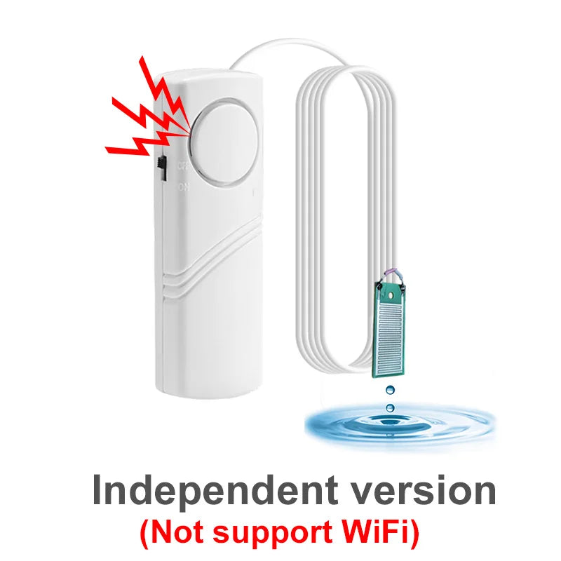 Independent Water Leakage Detector Smart Home Overflow Sensor Kitchen Security Sound Alarm Suitable For Bathroom