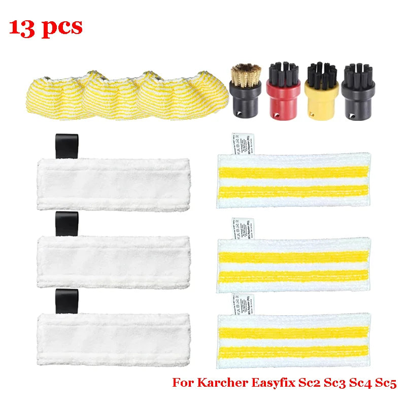 Steam Mop Cloth For Karcher Easyfix Sc2 Sc3 Sc4 Sc5 Handheld Vacuum Cleaner Part Yellow  Mop Cloth Cover Rags Pads  Accessory