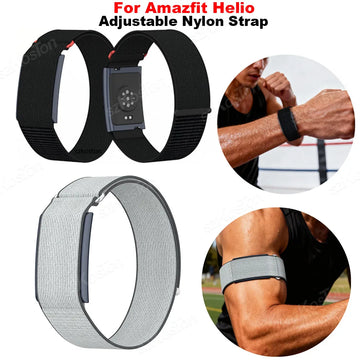 Bicep/Wrist Band For Amazfit Helio Strap Fitness Tracker Long Breathable Adjustable Nylon Strap for Arm/Ankle Wearing