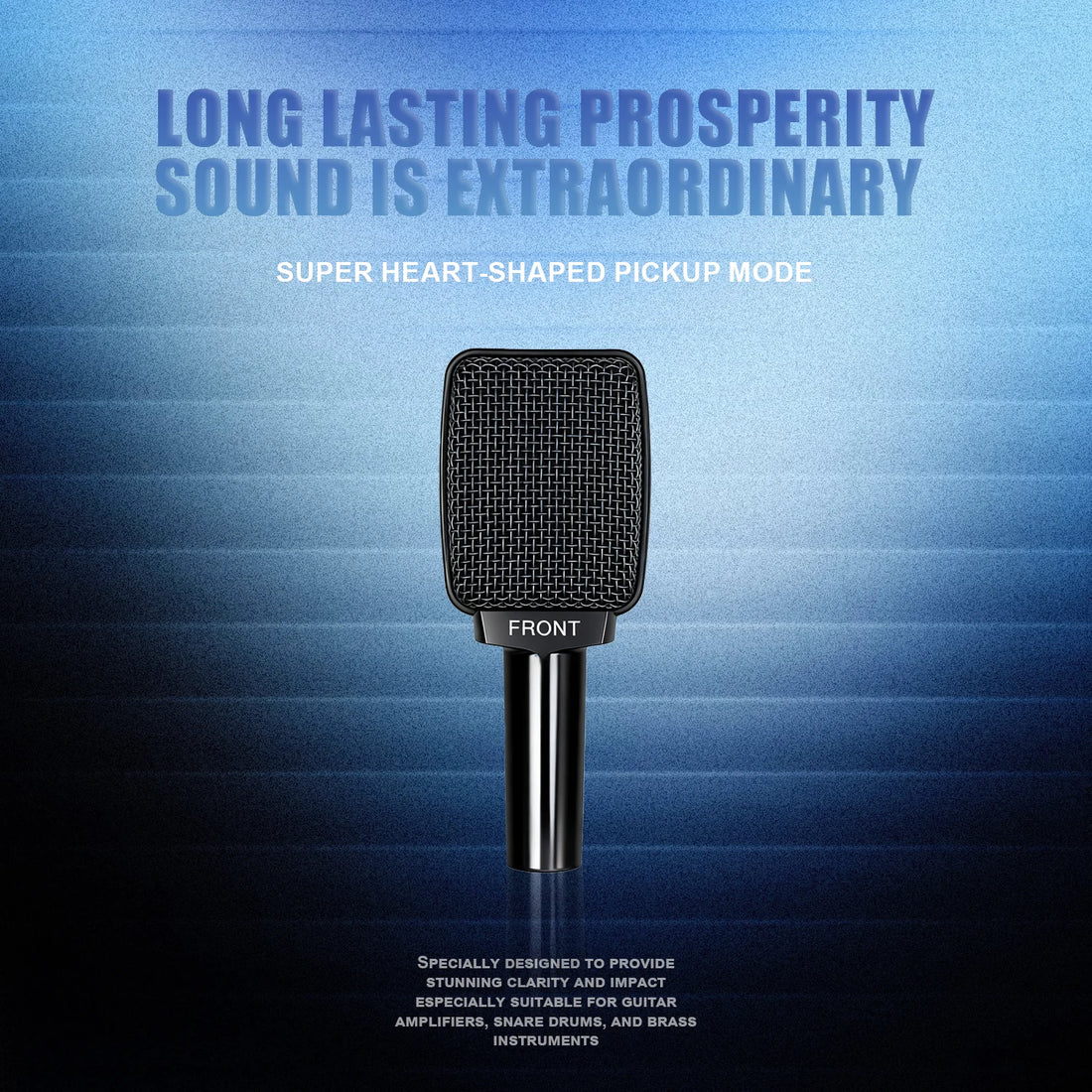 New 906 Instrument Recording Microphone Professional Dynamic Drum Mic For Stage Performance Live Streaming Studio Room HD Sound