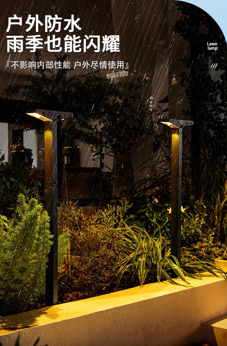 Solar-Powered Lawn Lights, Outdoor Waterproof Ground Lights, Suitable for Courtyards, Paths, Gardens, Lawns, Camping, Outdoor Areas, and Deck Ambiance Decoration and Landscaping