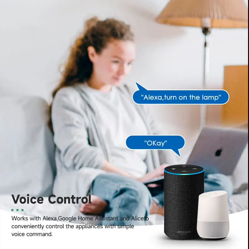 Tuya 16A Z2M Smart Breaker Relay Switch ZigBee3.0 Voice Control Support Alexa Google Home Assistant