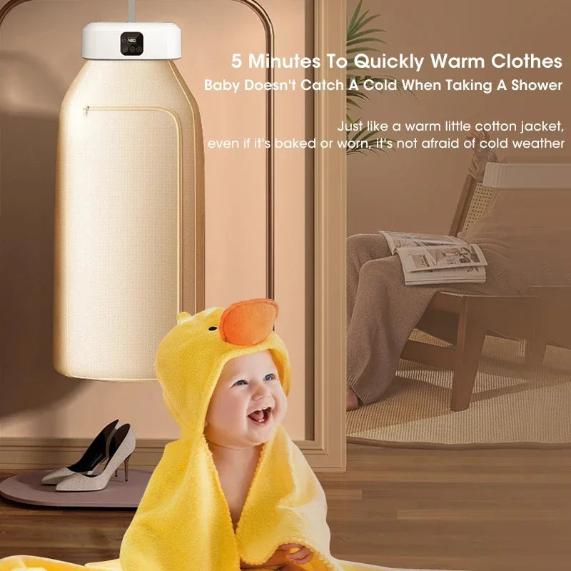 Smart Electric Dryer Portable Foldable Dryer Home Multifunctional Timed Fast Heating Clothes Drying Silent and Low-energy