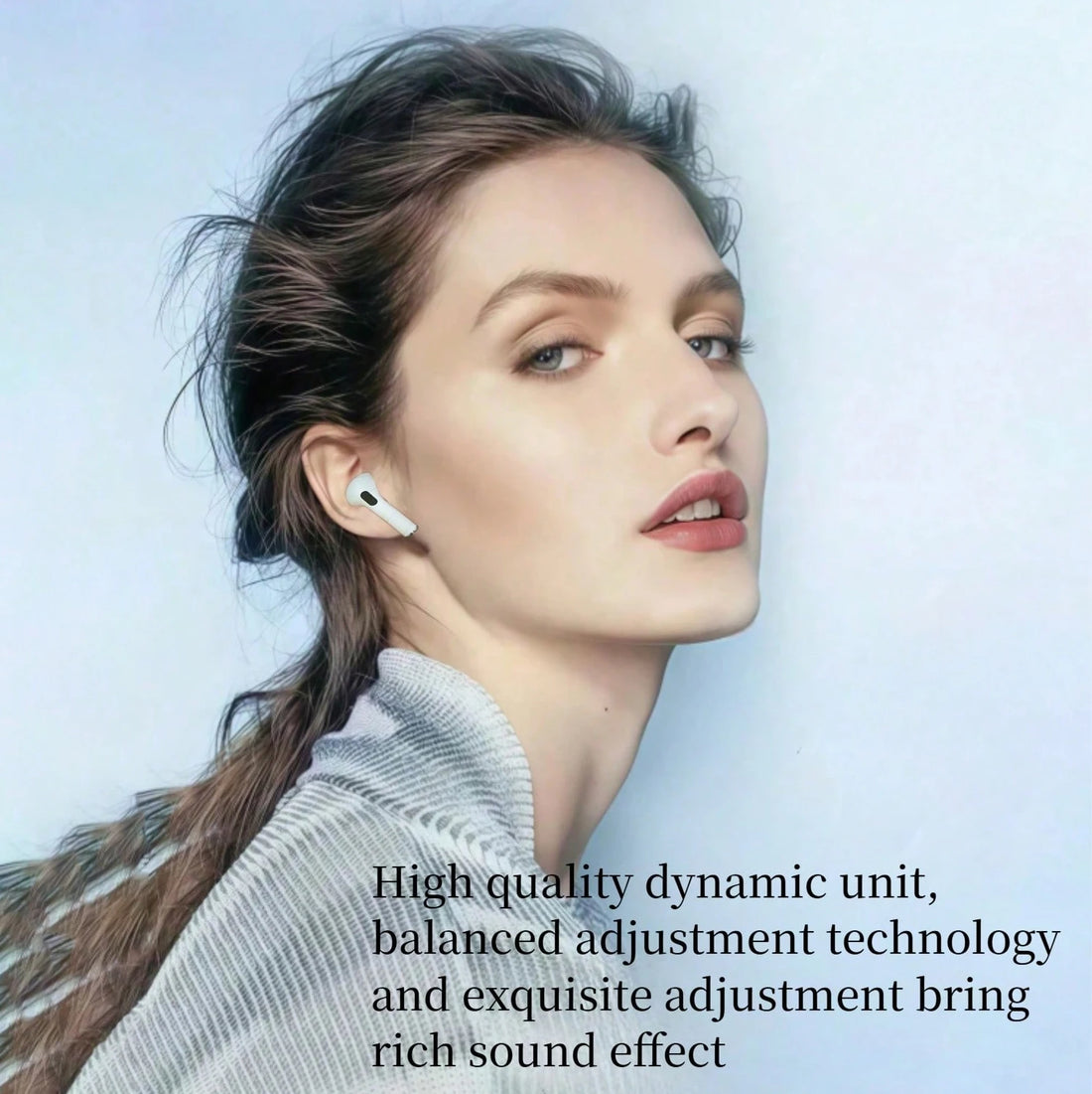 New air pro bluetooth earphones,wireless earbuds with mic,hifi stereo sound,clear bass,long playtime,compatible with android ios