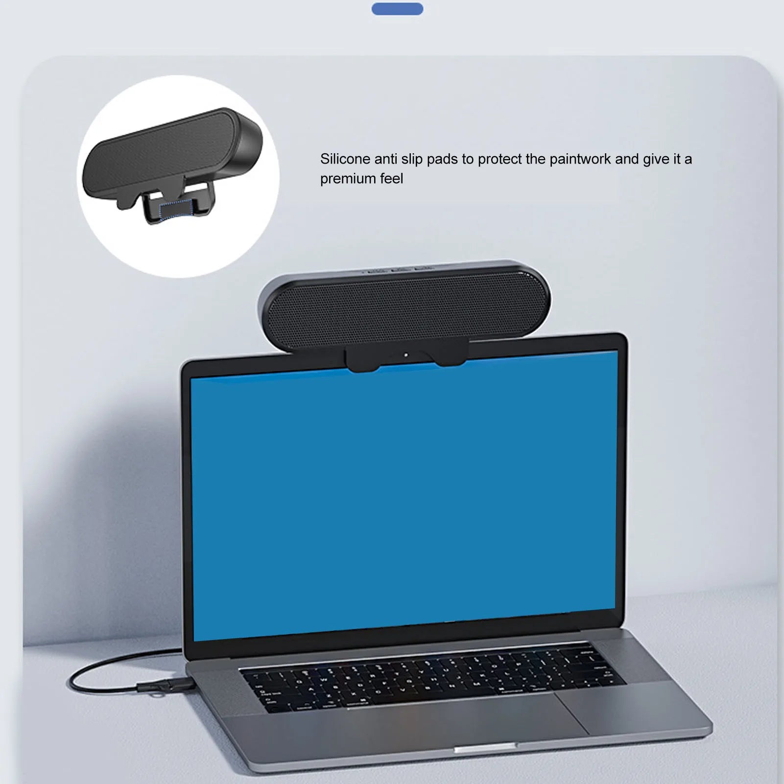 Computer Speaker Volume Control Loud Sound Desktop PC Speaker Easily Clamps Display High Definition Stereo for Entertainment