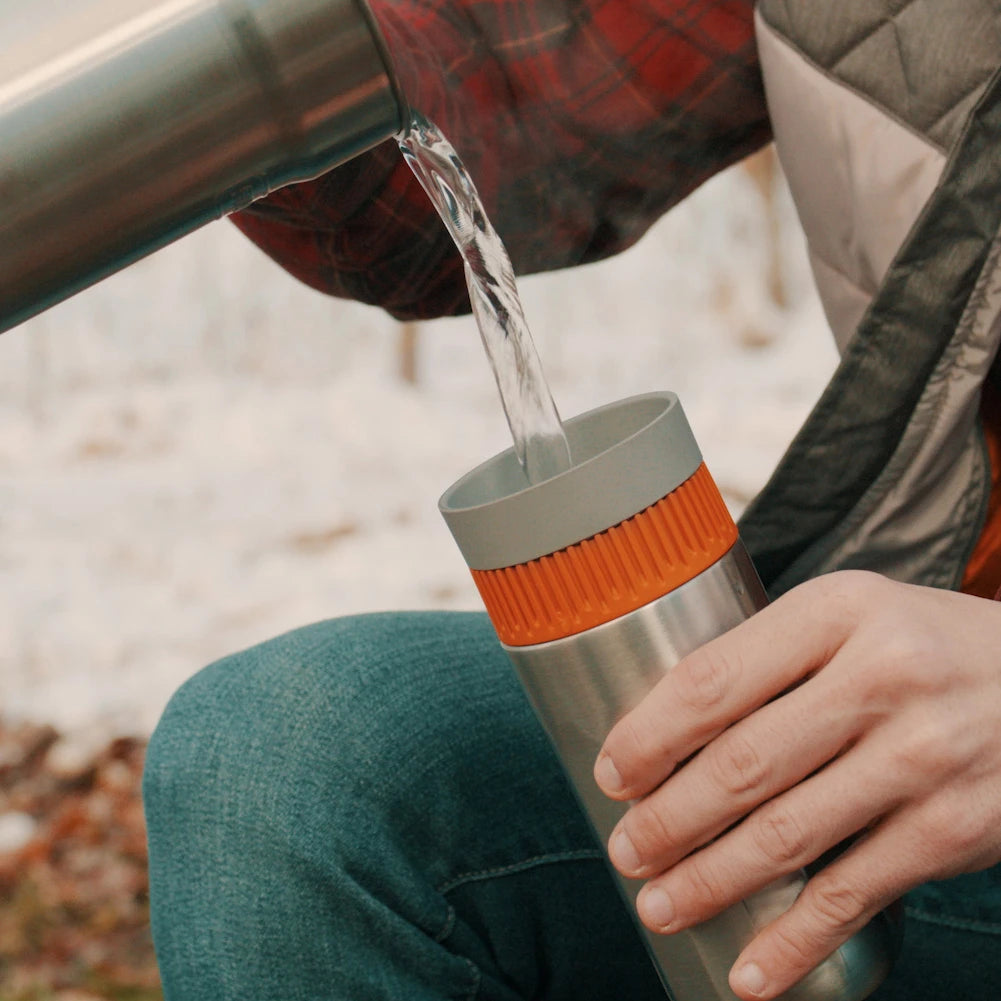 WACACO Pipamoka, All-in-one Vacuum Pressured Portable Coffee Maker, Insulated Travel Mug, Hand Powered and Pressure Brewer