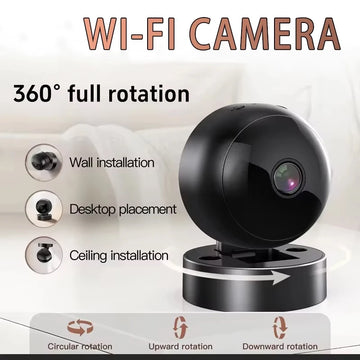 S2 Mini Camera WiFi Wireless Security 360° Protection Remote Monitor Camcorders Night Vision Video Smart Home HD Camera