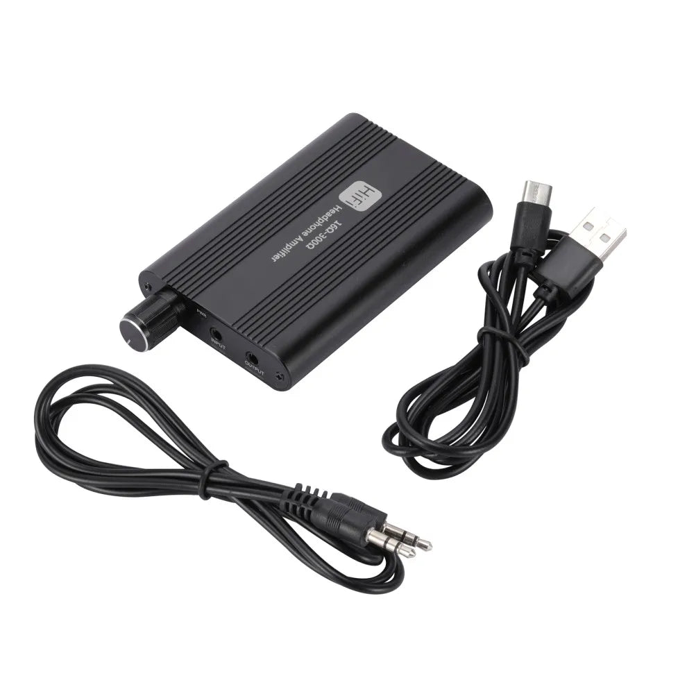 16-300Ω HiFi Headphone Amplifier Mini Audio Amplifier HiFi Stereo Earphone Amp Audio Amp With 3.5mm Jack Cable For Music Player