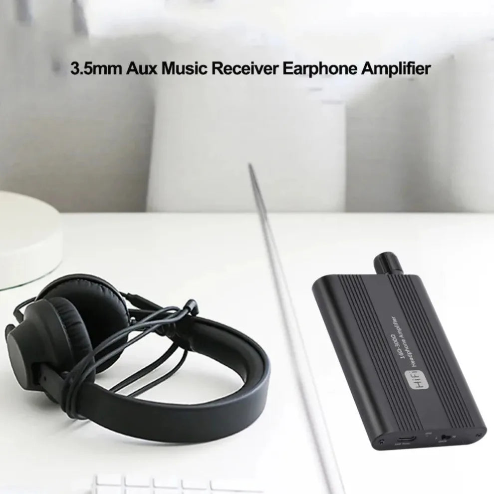 16-300Ω HiFi Headphone Amplifier Mini Audio Amplifier HiFi Stereo Earphone Amp Audio Amp With 3.5mm Jack Cable For Music Player