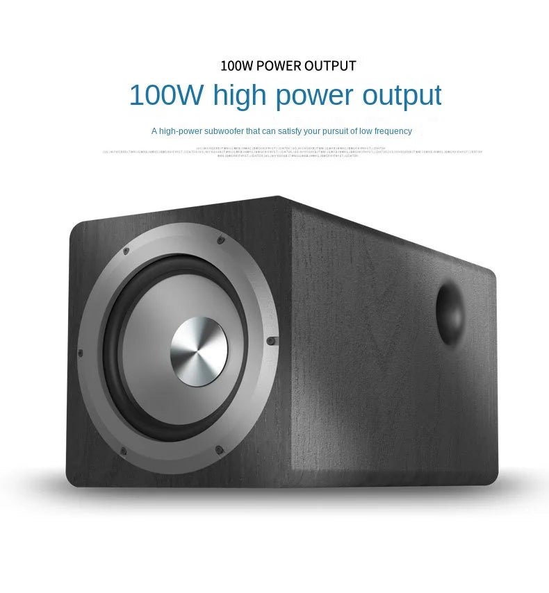 6.5 Inch active Subwoofer Speaker High-power 100W Super Bass Home Theater Sound system for active Speakers PC Computer TV Box