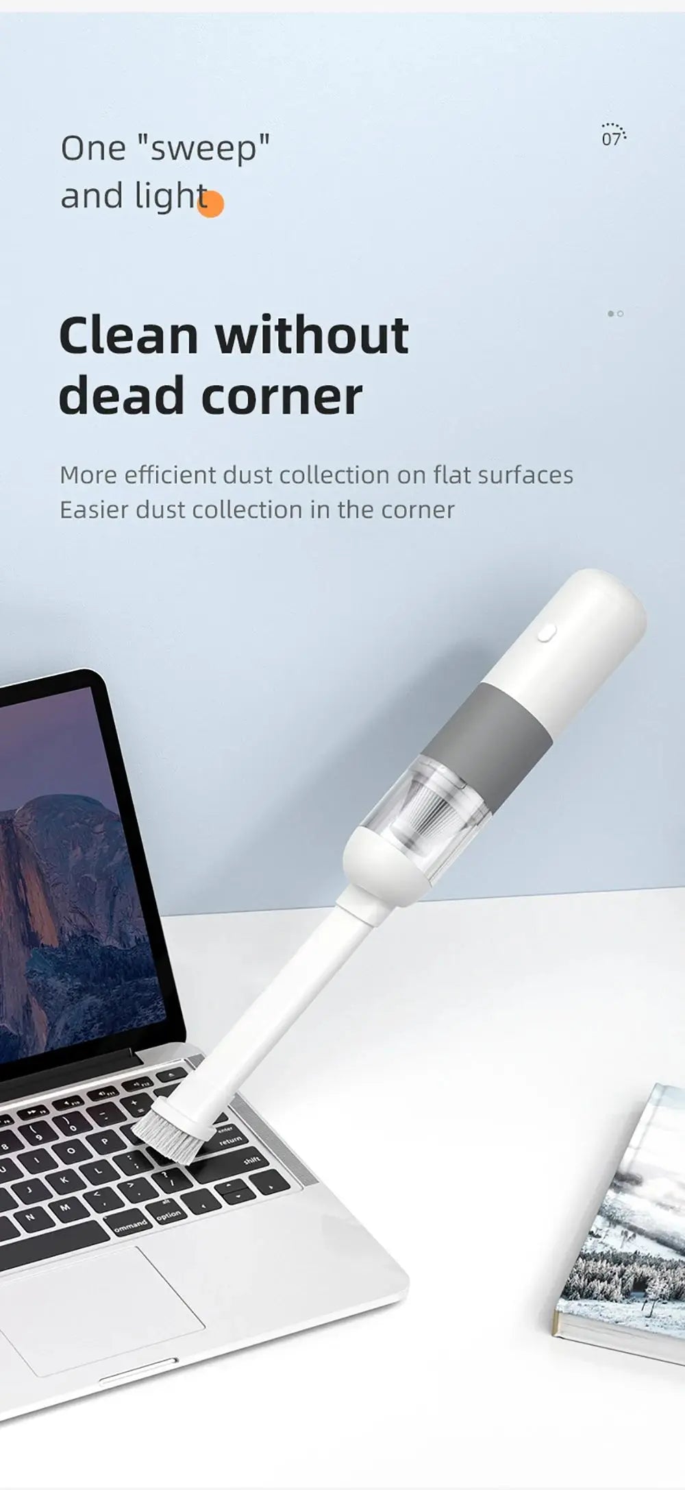 Powerful Car Vacuum Cleaner High Suction Mini Wireless Handheld Cyclonic Vacuum Dust Catcher Home Car Wet Dry Rechargeable