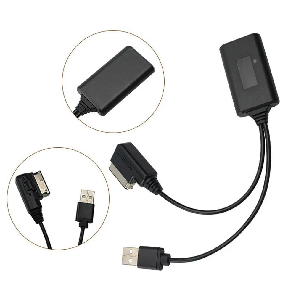 2in1 For AMI MMI 3G/2G Aux Bluetooth-compatible Adapter Auto Audio Cable for Audi Q5 A5 A7 R7 S5 Q7 A6L A8L A4L Car Accessories