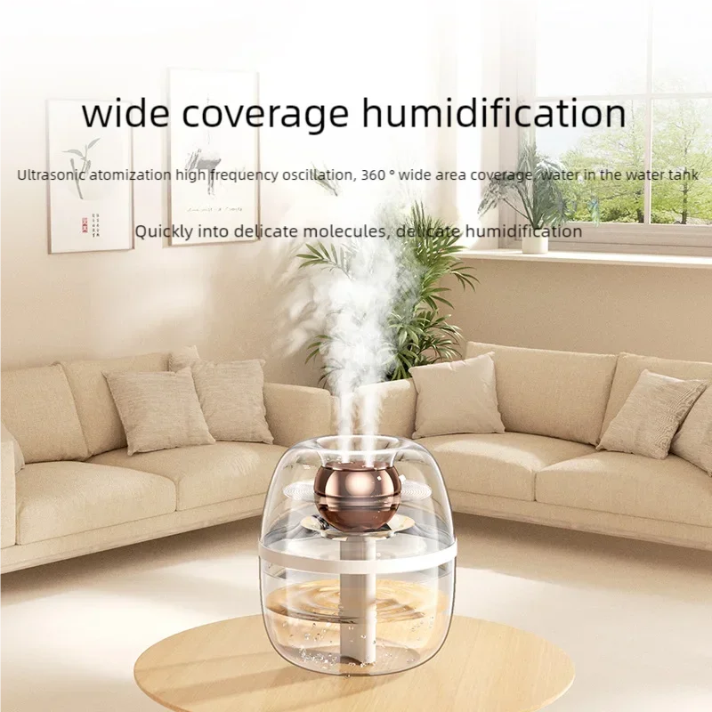 Humidifier Air Purifier Double Spray Humidifier with Night Light Quiet Humidifier Cool Mist Aromatherapy Heavy Fog Home Tool New