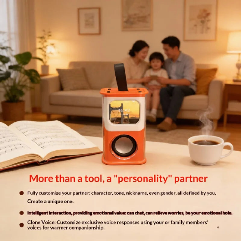 AI  Speaker with Voice Interaction Customizable Multi-color Voiceprint Recognition AI Large Model Chat DeepSeek Home Decor