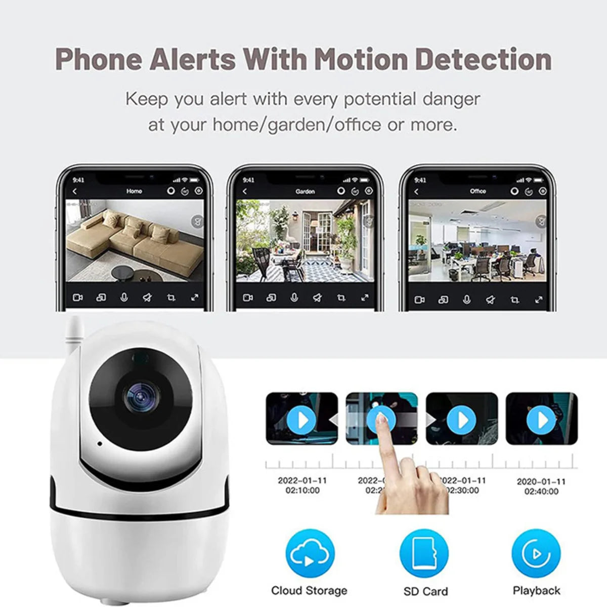 Mini Camera Smart Home Auto Tracking 1080P Wifi IP Camera Full Network Wireless CCTV Video Baby Security Camera