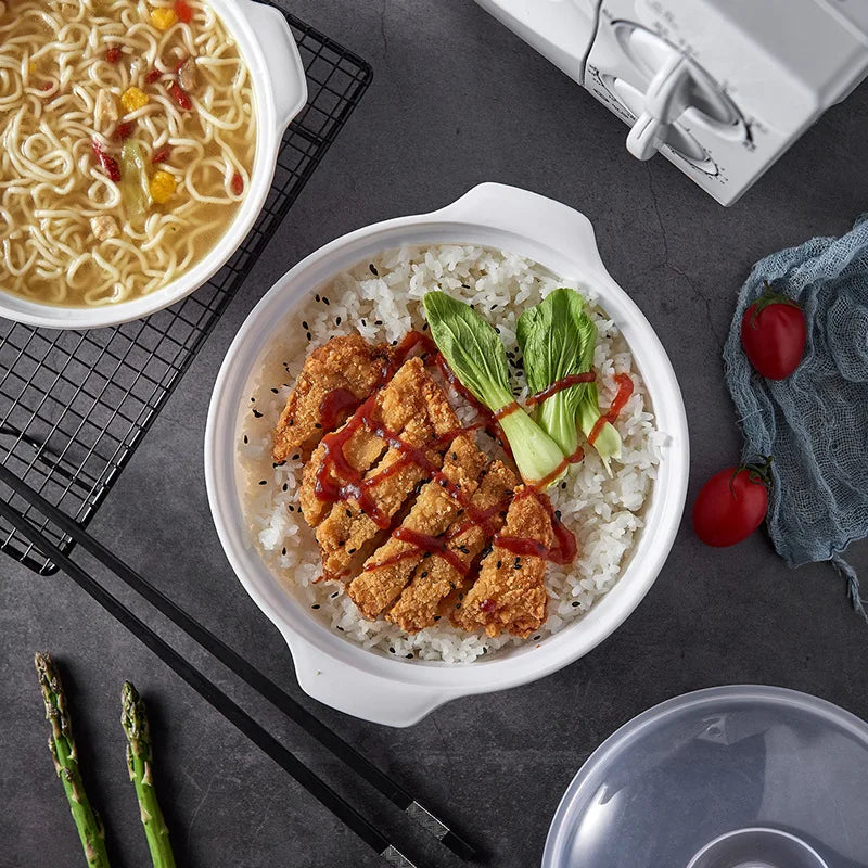 Microwave Oven Special Box Heated Soup Pot Rice Steamed Hot Steamed Buns Buns With Lid Eco-friendly Food Grade Kitchen Tool