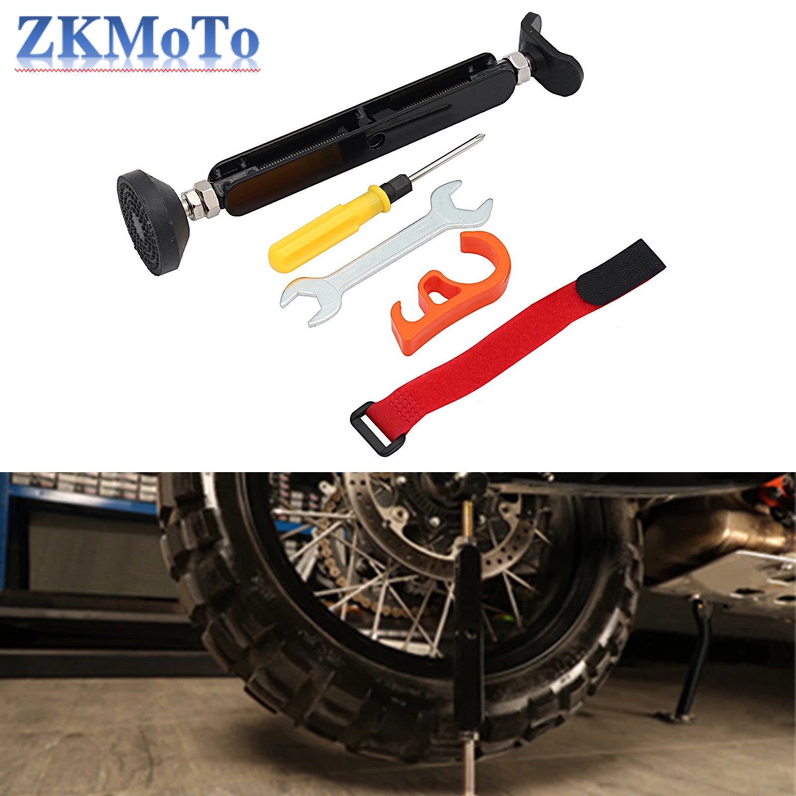 Motorcycle Portable Lift Stand Trail Stand Rear Wheel Emergency Side Stand Kickstand For Honda Yamaha Kawasaki KTM Suzuki Etc