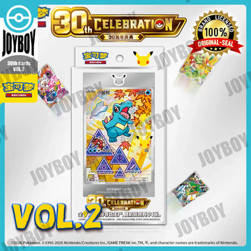 100% Original 30th Pokemon Anniversary Celebration Vol.2 Simplified Chinese Box First Partners Special Illustration Premium Card