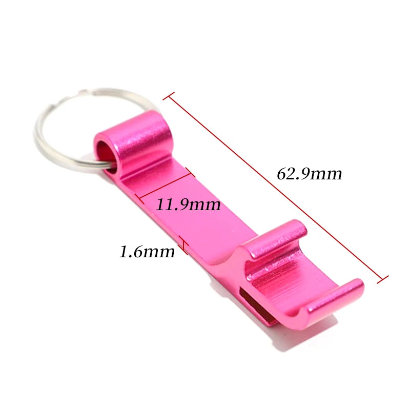 10-100PCS Custom Keychain Personalized Bottle Opener Customized Key Ring Mini Beer Can Kitchen Bar Tools Accessories Gift