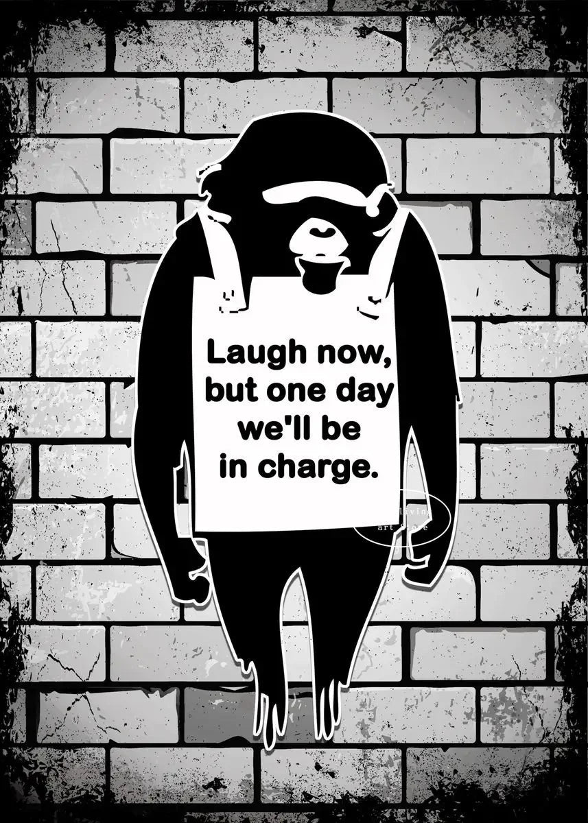 Classic Retro Wall Art Banksy Street Graffiti HD Canvas Print Poster Home Living Room Bedroom Decorative Painting