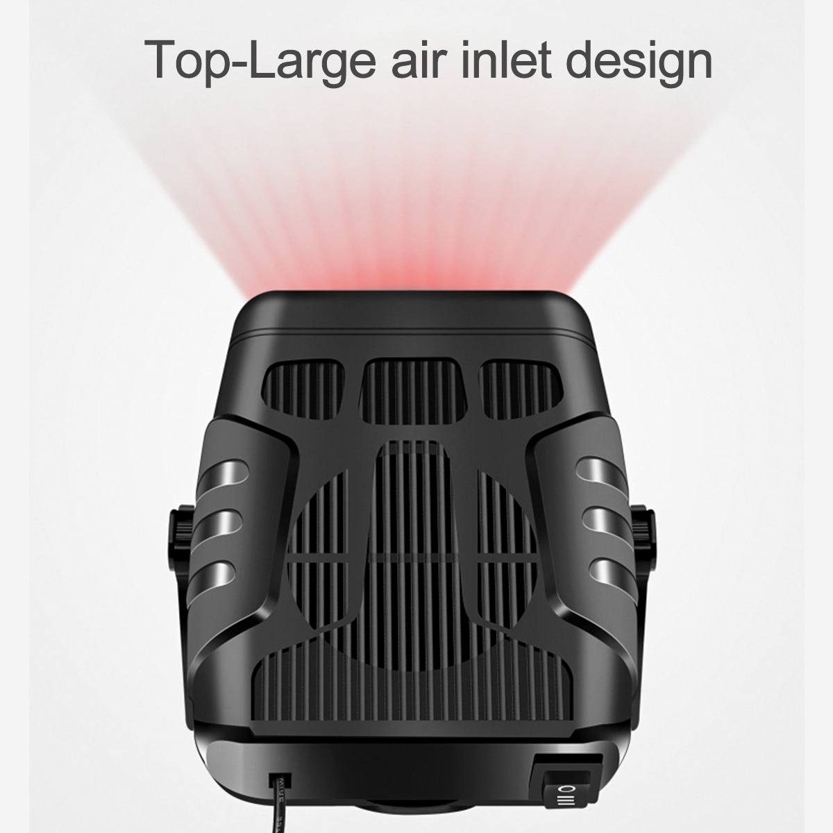 200W Car Heater 12V/24V Portable Car Heater Fan 2 IN 1 Electric Cooling Heating Auto Windshield Defroster Car Anti-Fog Heater