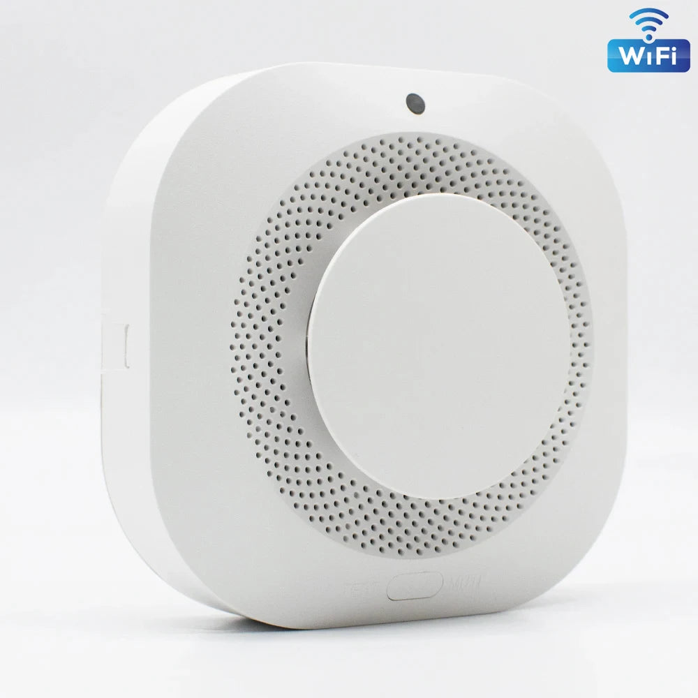 Tuya Smart Zigbee / Wifi Smoke Detector Smart Fire Fire Protection Home Security Alarm Sound Light Alarm APP Control