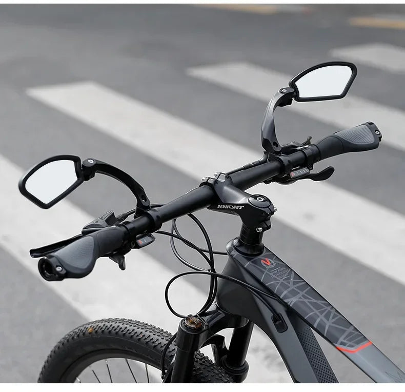 Stainless Steel HD Lens Bike Rear VIew Mirror 360° Rotatable MTB Rear Mirror Widen Big View Road Bicycle Mirror Bike Accessories