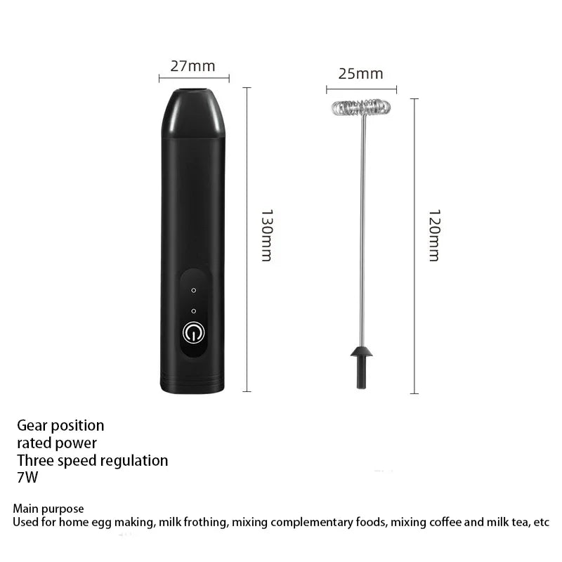 GBBMA Electric Milk Frother Handheld Egg Beater Foamer Coffee Maker Electric Blender Mixer Mini Portable Blender Kitchen TooBMA
