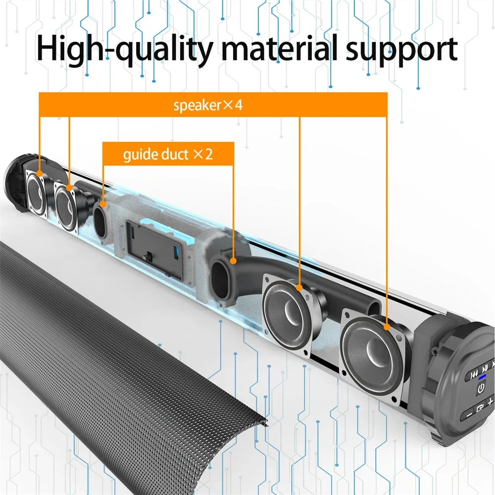 BS-10 Portable Bluetooth Speaker 3D Stereo Surround Desktop Home TV Computer Outdoor Ultra Power Sound TV Projector Subwoofer