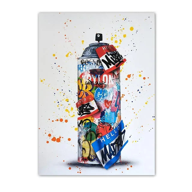 Graffiti Wall Art Home Decoration Painting Street Hand Gestures Love Kiss Modern Poster Print Pictures Abstract Pop Room Mural