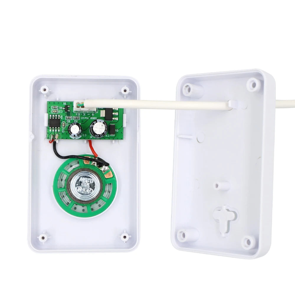 DC12V Wired Doorbell with Voice Prompt - IP54 Waterproof Access Control Intercom for Security Systems by Commercial/Residential